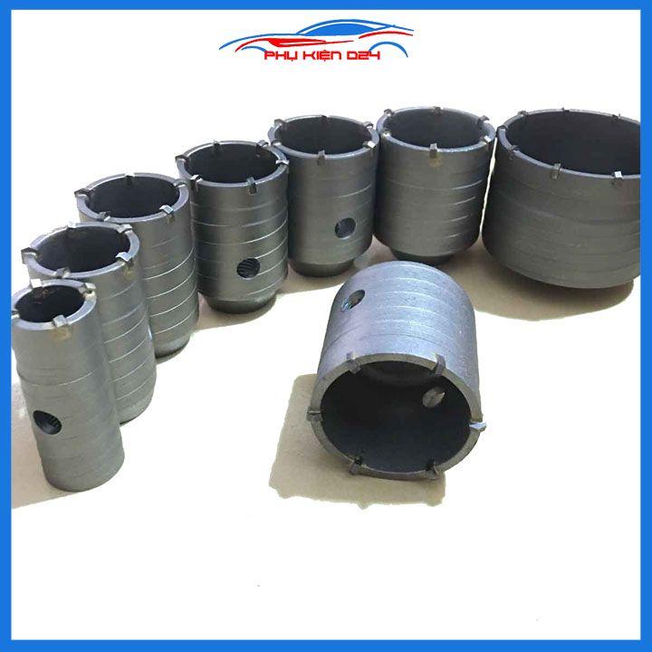 Bộ mũi khoan rút lõi điều hòa kèm cán chuôi dài 11cm/20cm/30cm rút lõi bê tông cao cấp đường kính mũi 30-90mm