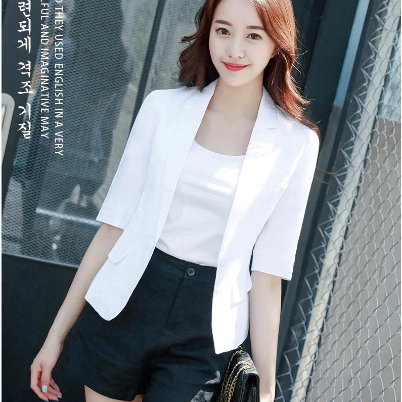 ÁO VEST BLAZER TAY LỬNG CÔNG SỞ PHONG CÁCH HÀN QUỐC