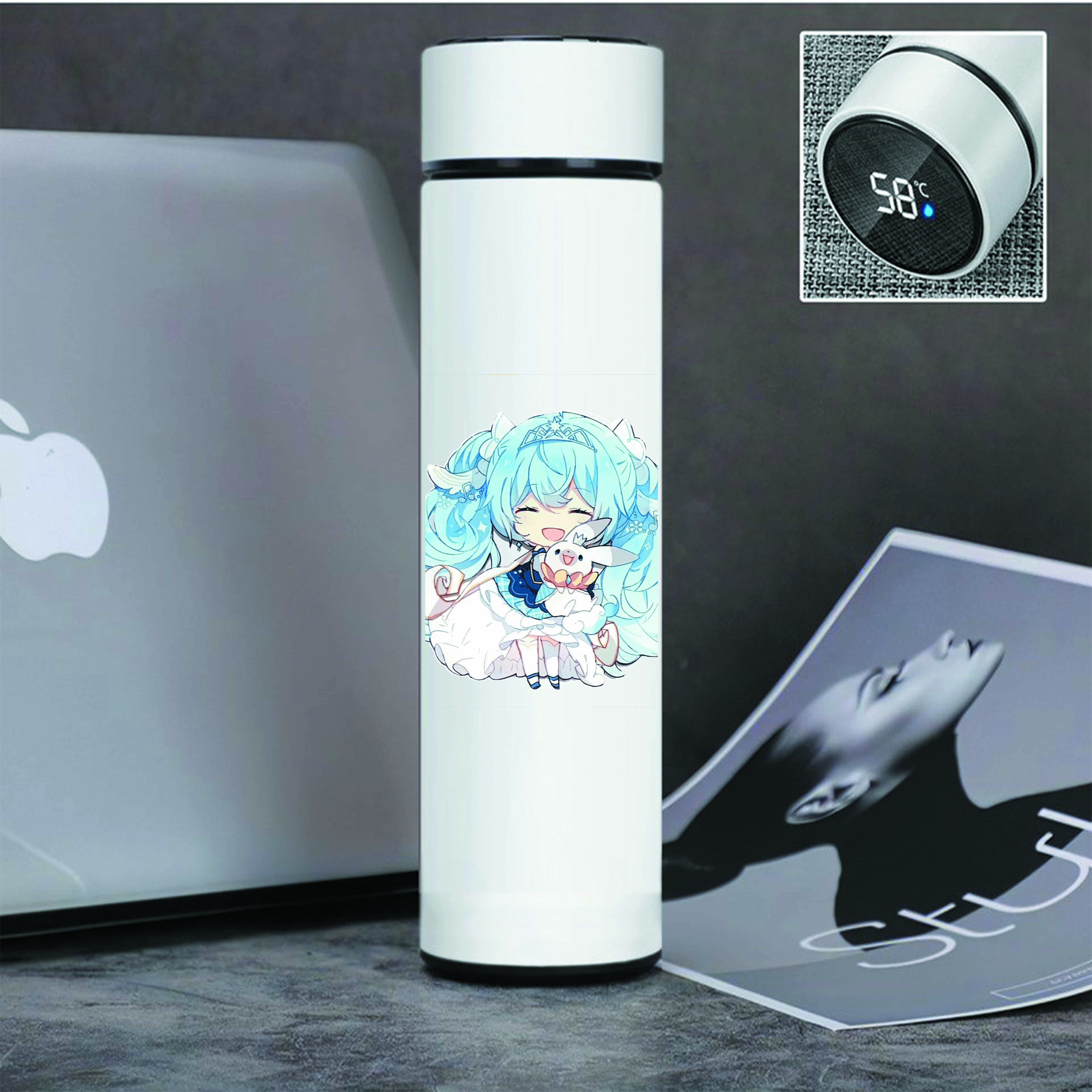 Bình nước giữ nhiệt IN HÌNH Hatsune Miku chibi