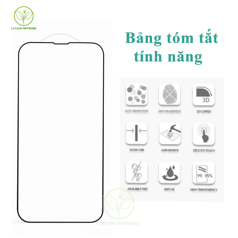 Cường lực bảo vệ màn hình dành cho iPhone 11 12 13 Pro Max XS Max loại Premium siêu cao cấp