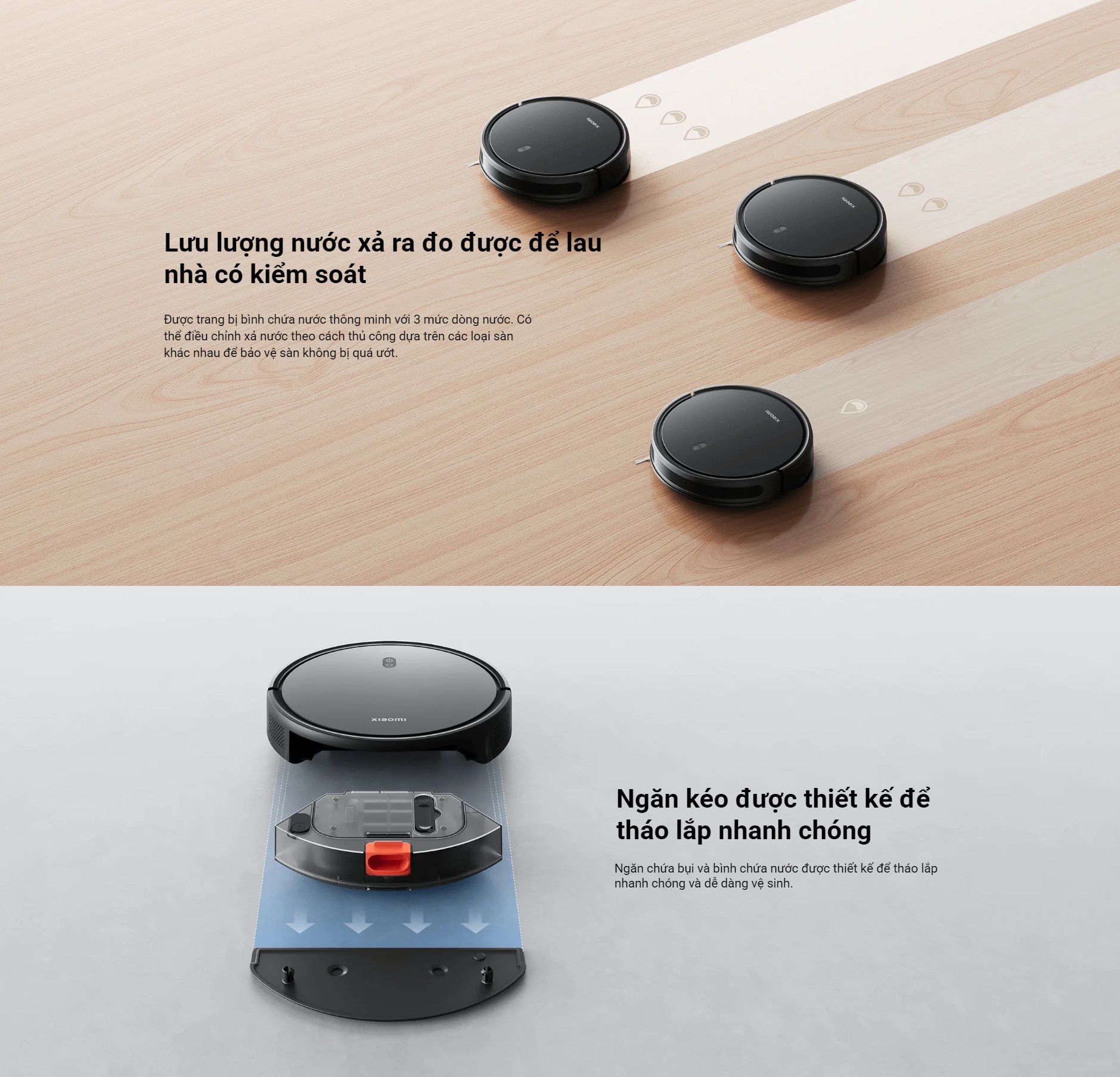 Robot Hút Bụi Lau Nhà Xiaomi Robot Vacuum E10C EU – Hàng Chính Hãng