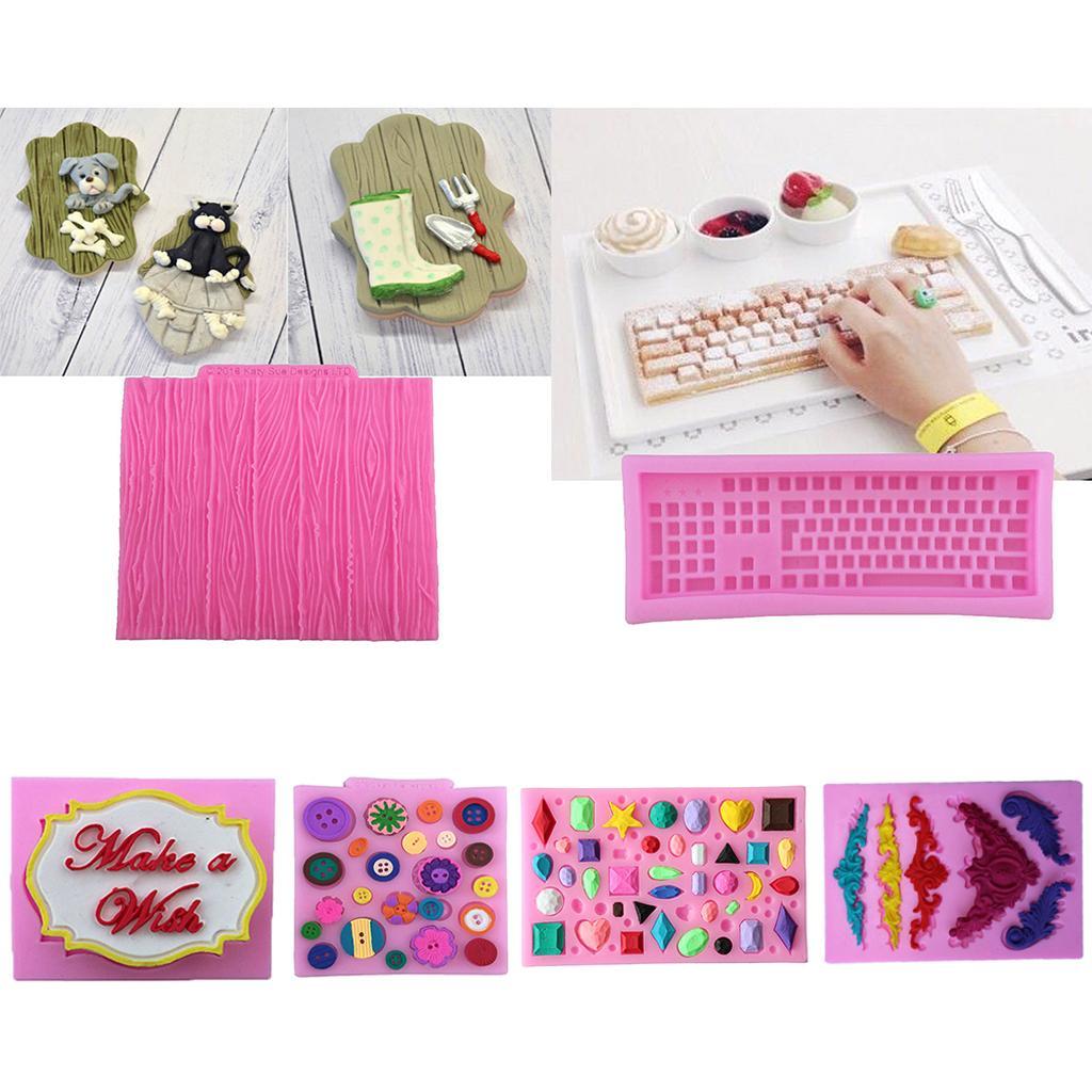 Silicone Fondant Cake Sugarcraft Decorating Mould Tools Shape Decorating