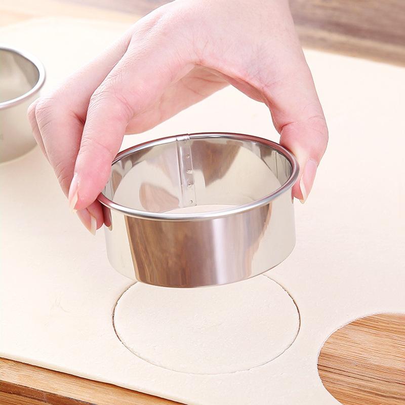 Set Khuôn Cắt Vỏ Bánh Bao ANAEAT Hình Tròn Bằng Thép Không Gỉ
