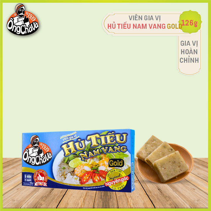 Viên Gia Vị Hủ Tiếu Nam Vang Ông Chà Và Gold 126gr (Nam Vang Rice Noodle Soup Cubes)