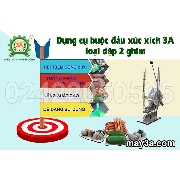 Dụng cụ kẹp đầu xúc xích 3A (dập 2 ghim) - Hàng Chính Hãng