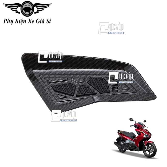 Ốp Gác Chân Em Bé Dành Cho AirBlade AB 2023 Đời Mới 160cc, 125cc, AirBlade 2020 - 2023 Xi Mạ Crom, Carbon, Đen Bóng