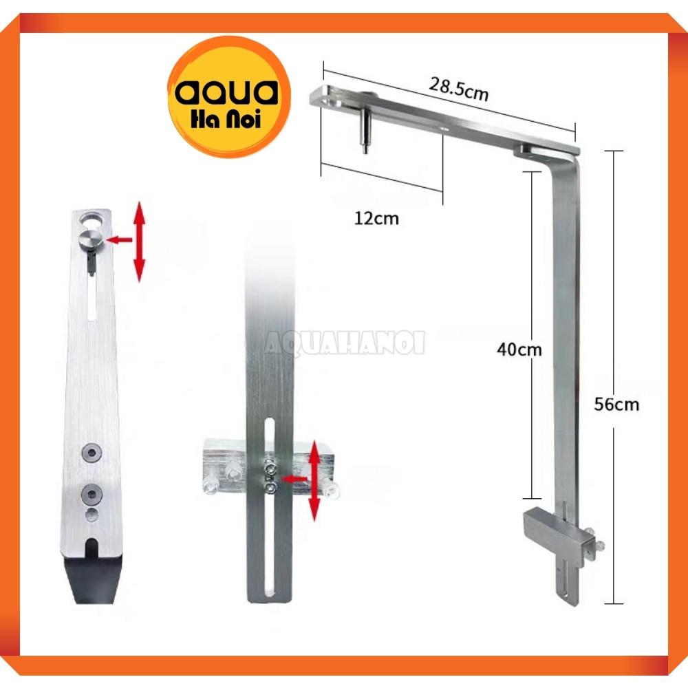 Giá treo đèn đơn hồ cá thủy sinh hợp kim nhôm hình chữ L