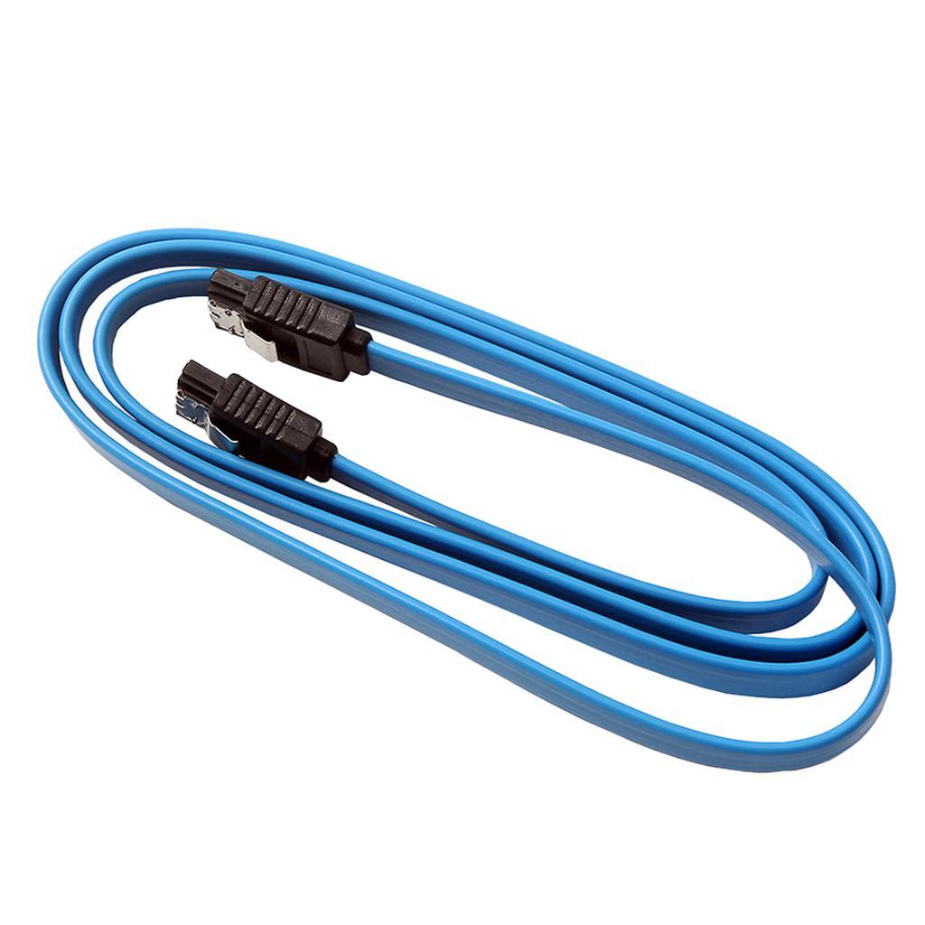 3.3ft Serial ATA SATA III 3.0 Data HDD Hard Drive Disk Straight Signal Cable - 2 Pack