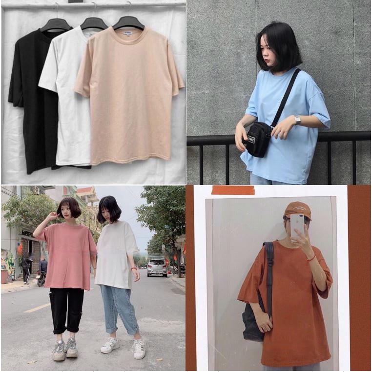 ÁO PHÔNG TAY LỠ 10 MÀU BASIC UNISEX NAM NỮ THE 1992