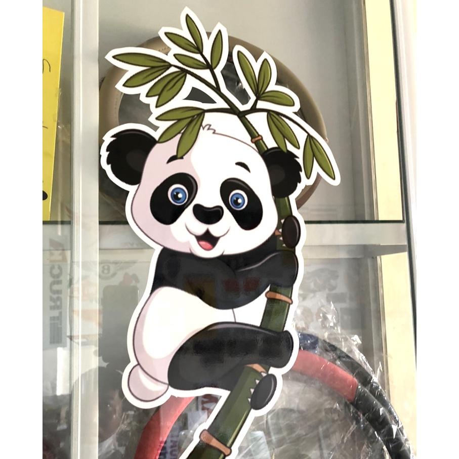 Decal Gấu Trúc Panda dán xe ô tô, sticker dán cửa kính, xe tải