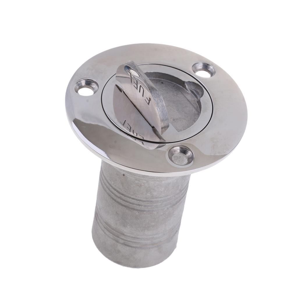 1.5inch Boat Marine Deck Fill Filler Keyless Cap Fuel Tank Stainless Steel