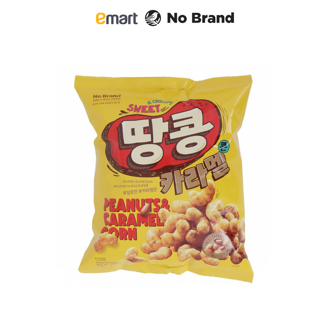 Snack Viên Bắp Và Đậu Phộng Vị Caramel No Brand Túi 230g