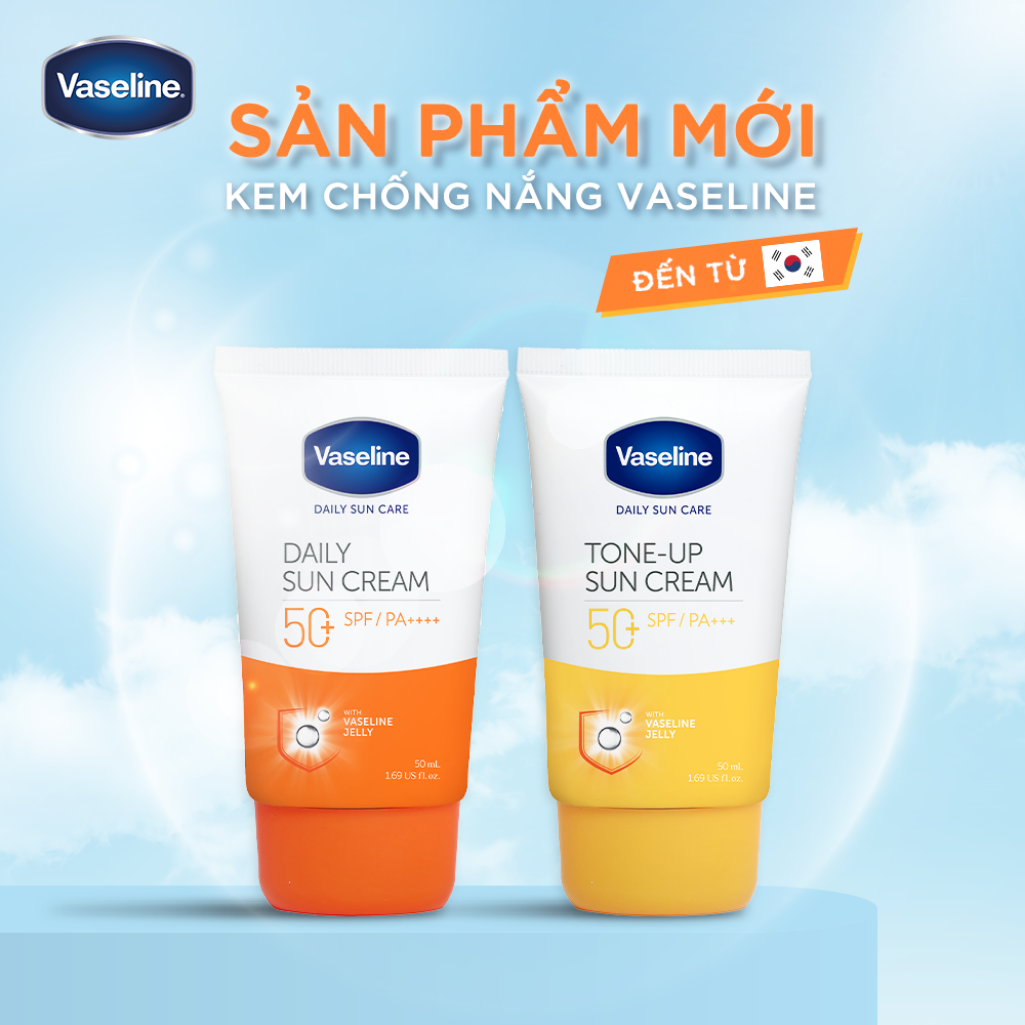 Kem chống nắng hàng ngày Vaseline Daily Sun Cream 50+ SPFPA++++ 50ml