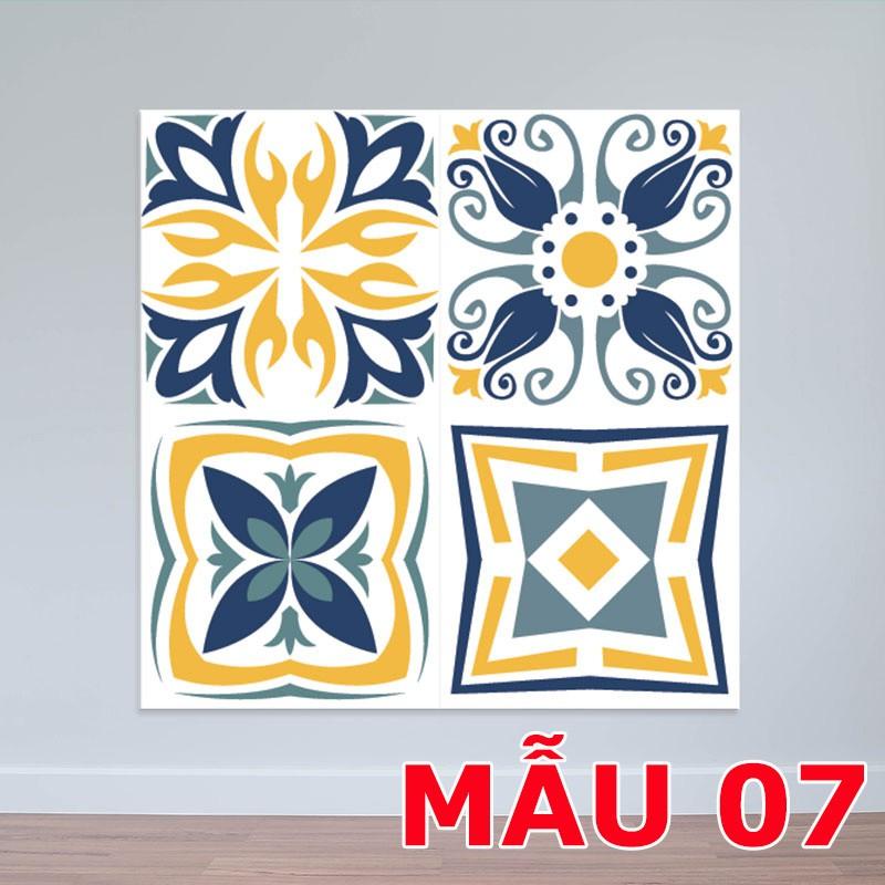 SẴN DECAL GẠCH BÔNG RETRO 36 Ô 20X20