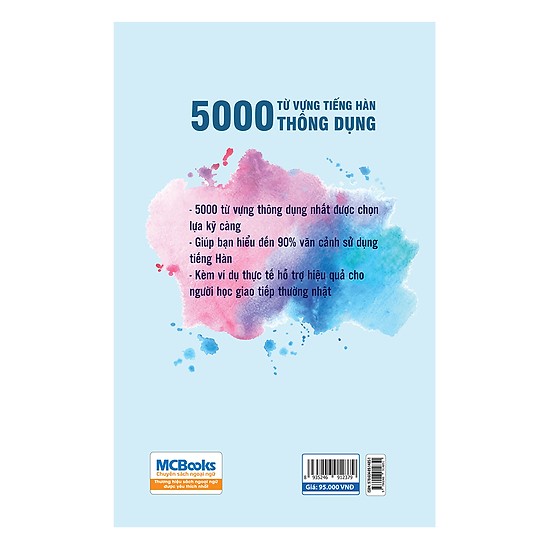 5000 Từ Vựng Tiếng Hàn Thông Dụng (Tặng kèm booksmark)