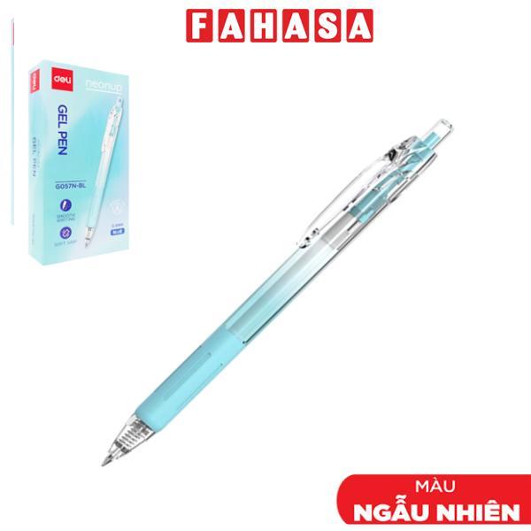 Bút Gel Bấm 0.5 mm - Deli EG057N-BL - Mực Xanh (Màu Thân Bút Giao Ngẫu Nhiên)