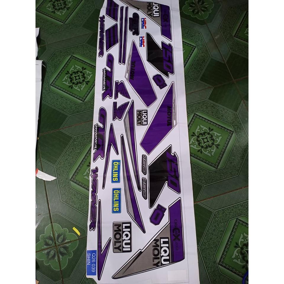 Tem rời winner tím bạc xe đen