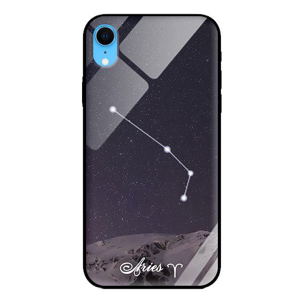 Ốp kính 12 cung Hoàng Đạo cho iPhone XR Aries - Hàng chính hãng