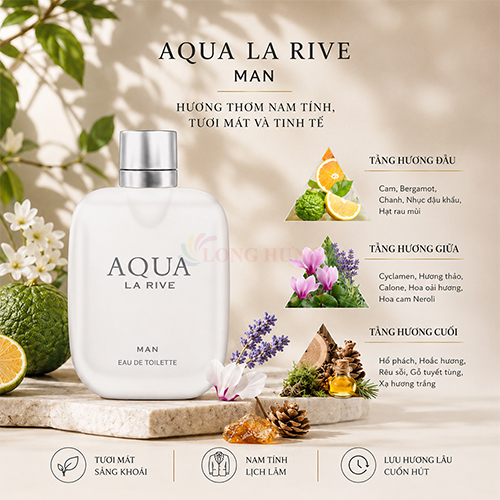 Nước hoa La Rive Aqua Man EDT (90ml) - Hàng chính hãng