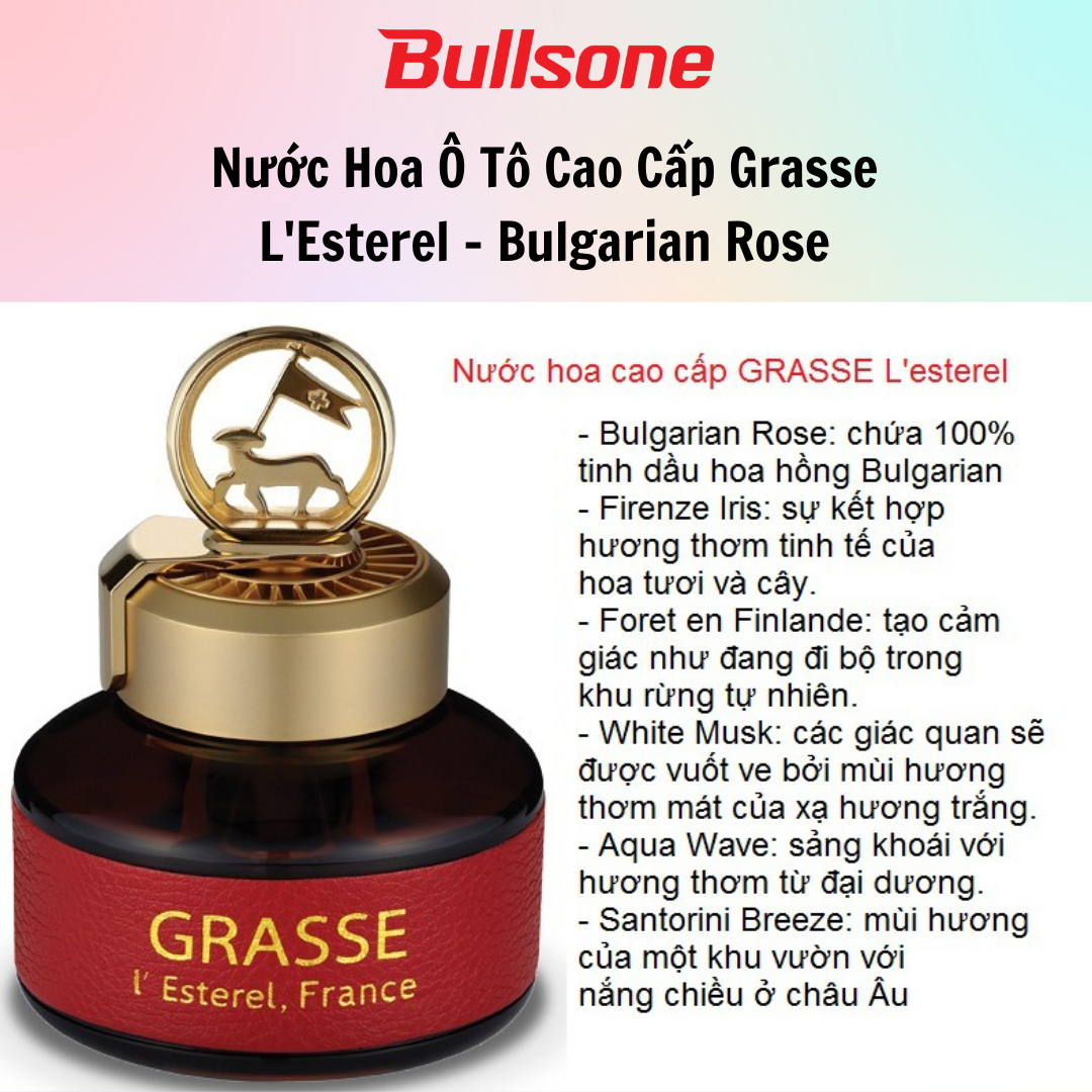 Nước Hoa Grasse L'Esterel - Bulgarian Rose Bullsone HQST30 (110ml) - Hàng Chính Hãng