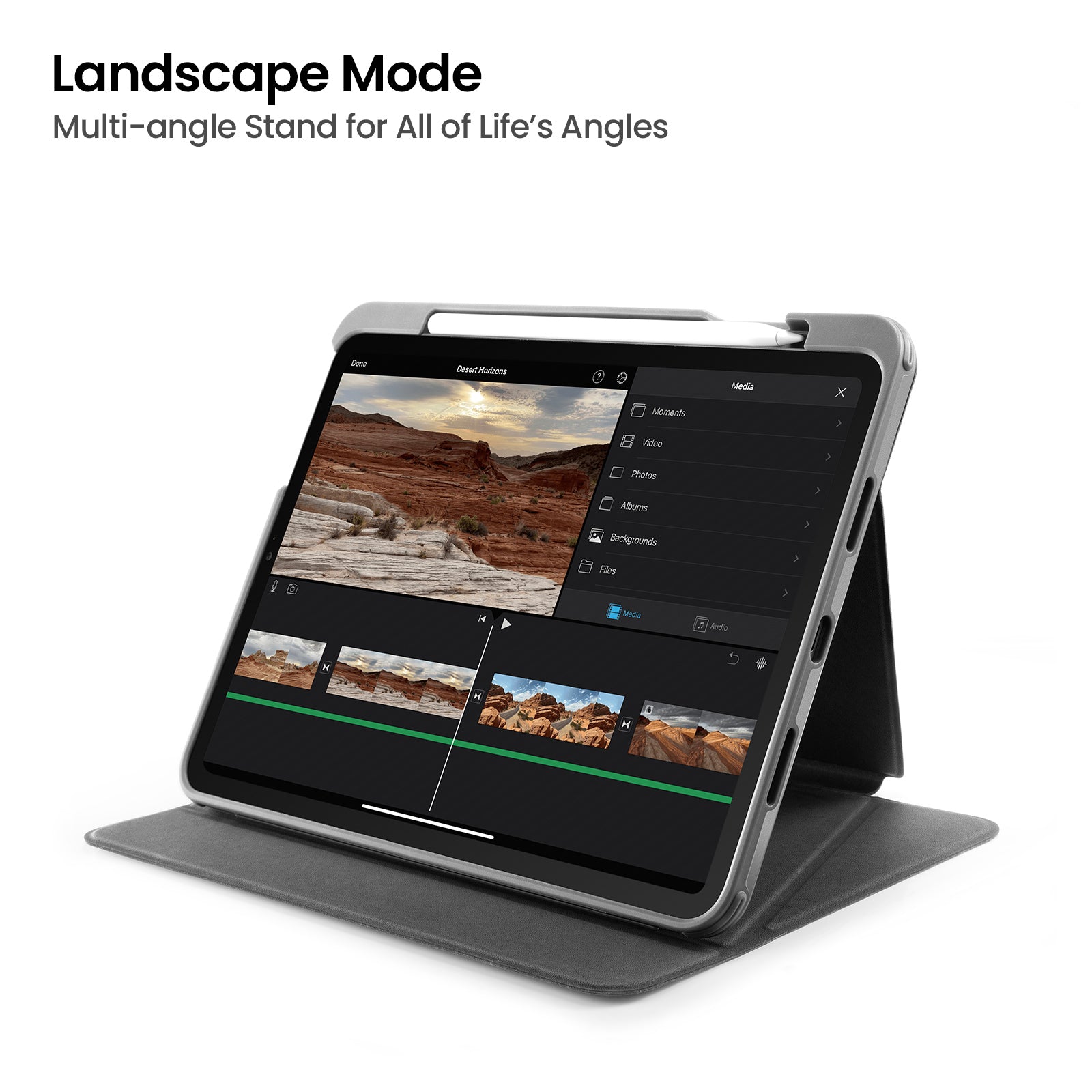 Bao Da Tomtoc dành cho iPad Pro 11" M2/M1/2020 Vertical Case - Hàng Chính Hãng