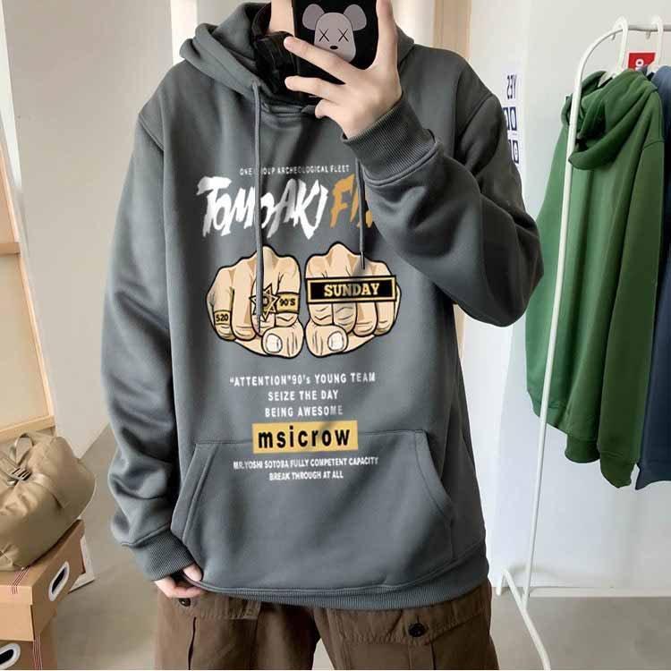 &lt;&gt; ÁO HOODIE NAM NỮ TAY ĐẤM UNISEX FORM RỘNG CHẤT NỈ NGOẠI DÀY DẶN CỰC ĐẸP CỰC NGẦU