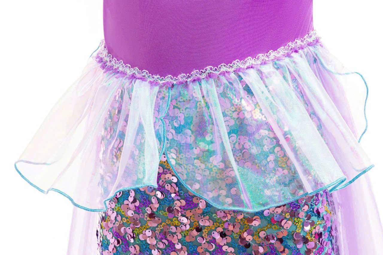 Đầm váy cho bé gái cosplay nàng tiên cá dự tiệc lễ tết giáng sinh năm mới size 100-150 hàng quảng châu