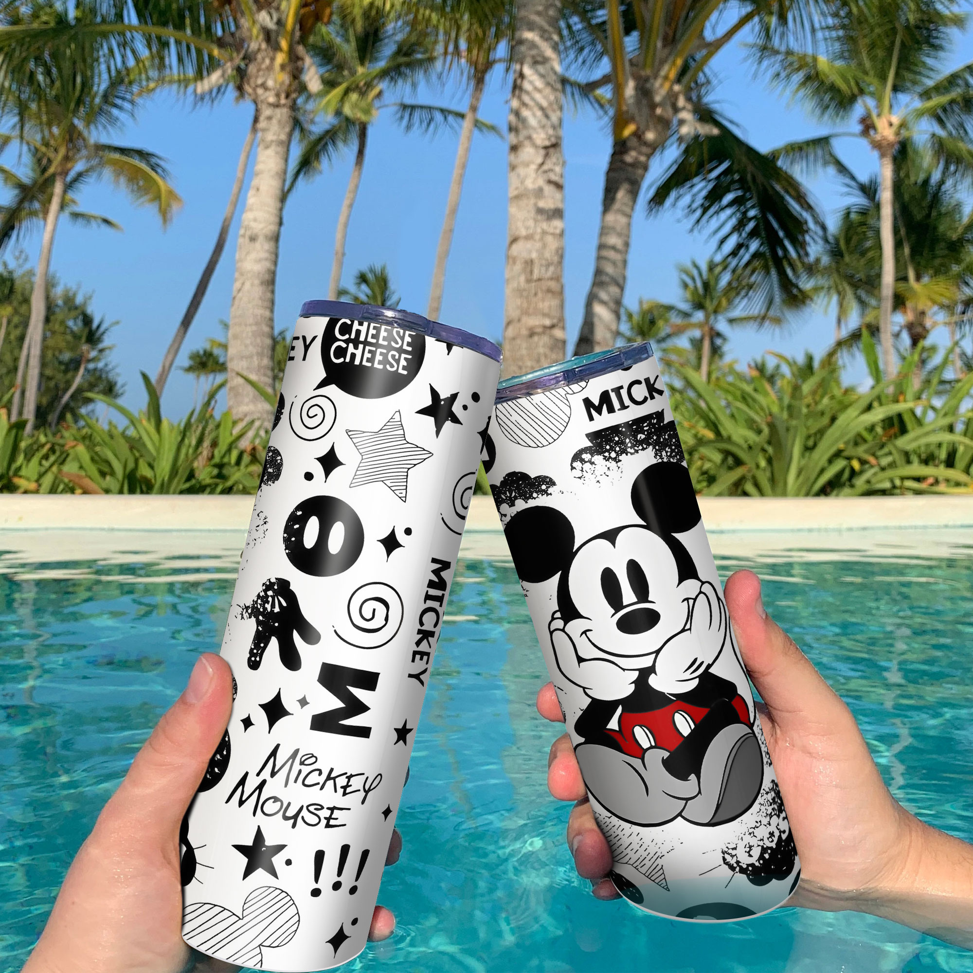 Bình Giữ Nhiệt Mickey - Ly Giữ Nhiệt Mickey - Bình Nước Mickey 2 lớp thép không gỉ SUS304 - 600ml