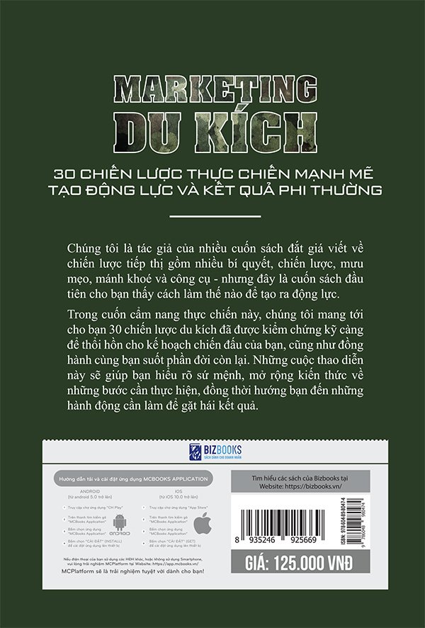 MARKETING DU KÍCH - 30 CHIẾN LƯỢC THỰC CHIẾN MẠNH MẼ TẠO ĐỘNG LỰC VÀ KẾT QUẢ PHI THƯỜNG_ SÁCH_ BIZBOOKS_ SÁCH HAY MỖI NGÀY