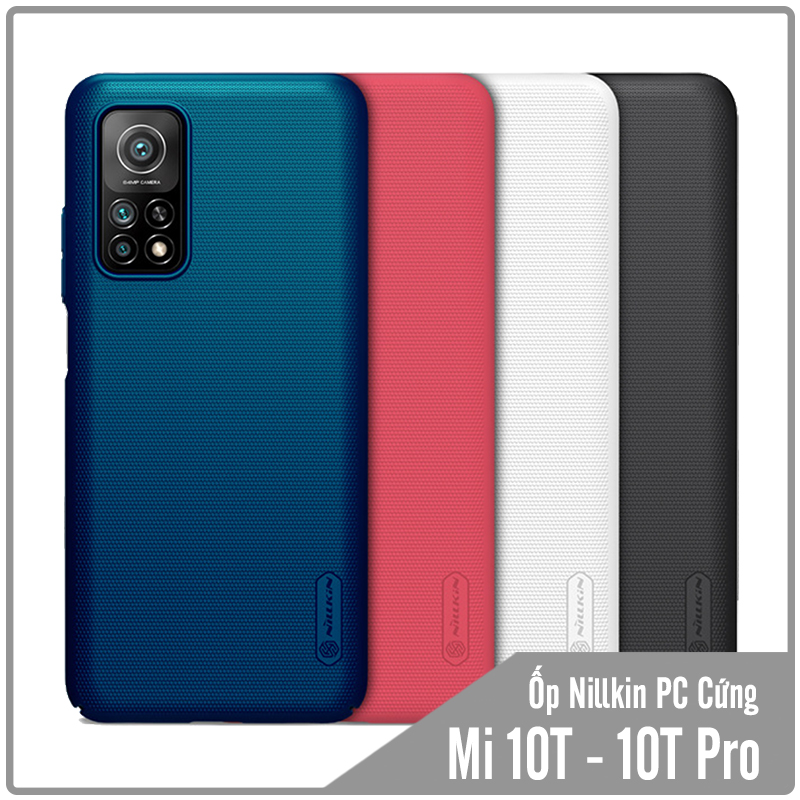 Ốp lưng cho Xiaomi Mi 10T - Mi 10T Pro Frosted Shield nhựa PC cứng Nillkin , Vân nhám , chống vân tay - Hàng nhập khẩu