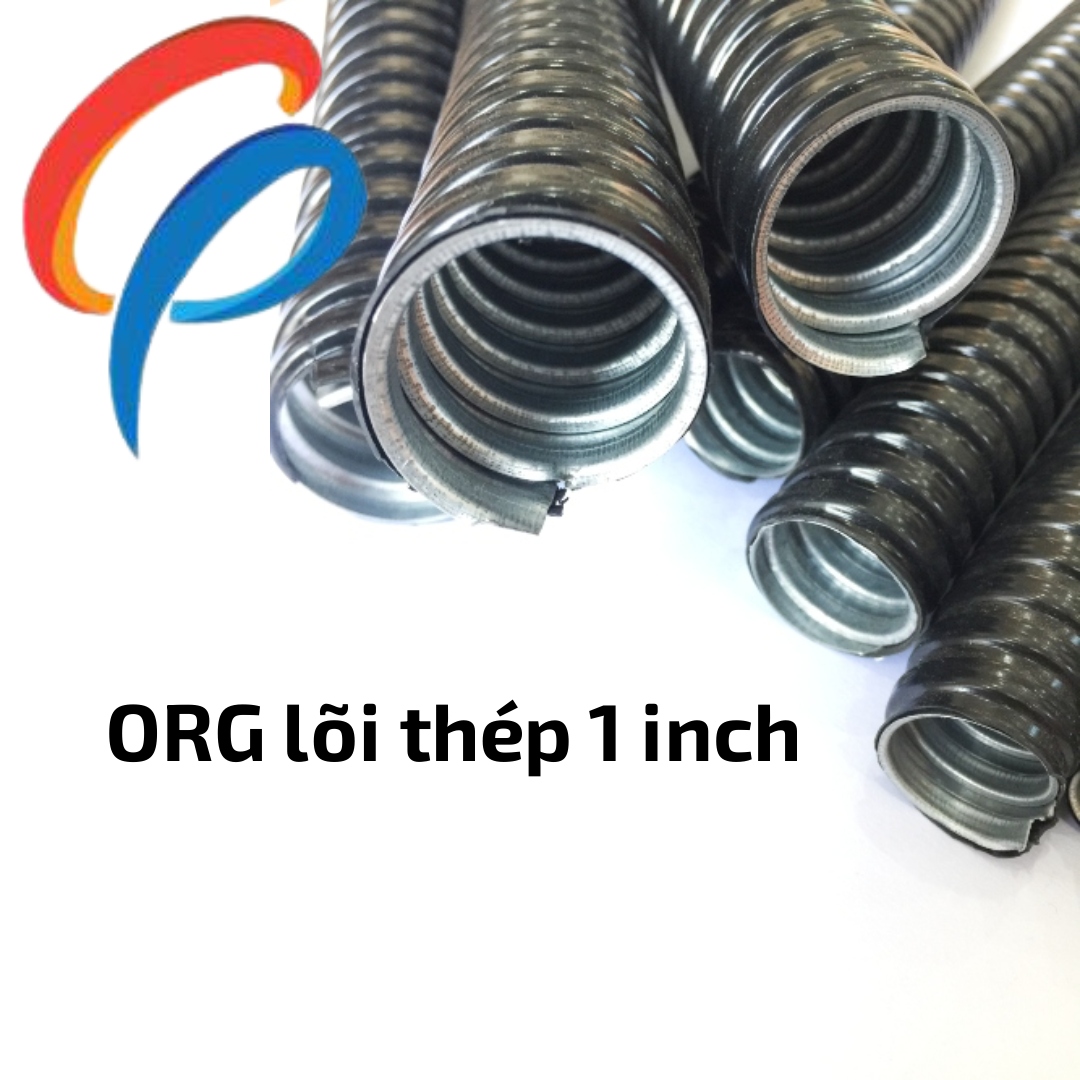 Ống ruột gà lõi thép bọc nhựa PVC phi 1 inch