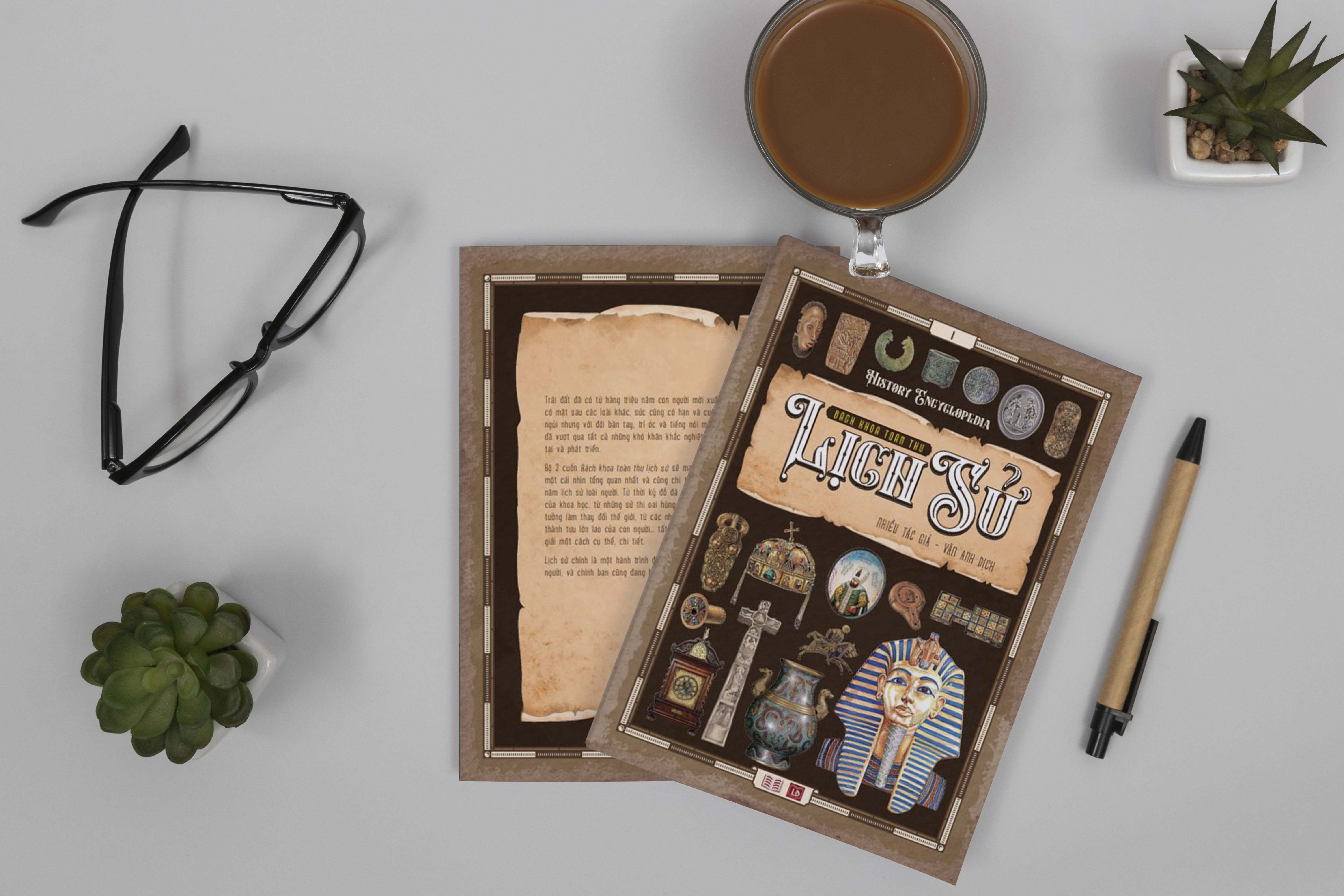 Sách - Bách Khoa Toàn Thư Lịch Sử ( History Encyclopedia Tập 1, Tập 2) Kiến Thức Lịch Sử Qua Từng Thời Kỳ Từ Thế Giới Cổ Đại Đến Thời Kỳ Hiện Đại ( Bộ 2 cuốn )