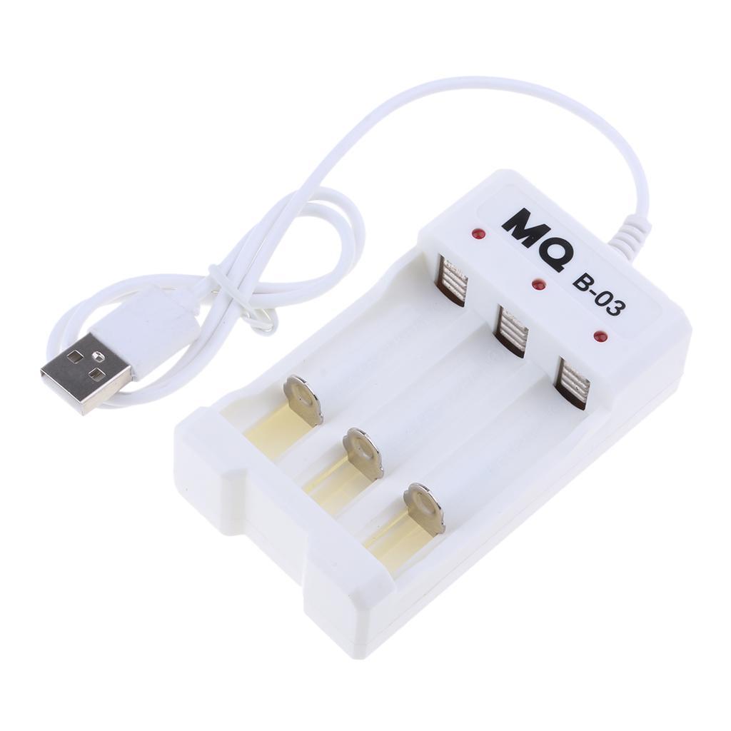Smart Battery Charger for AA AAA MQ 3 Slots Rechargeable Batteries