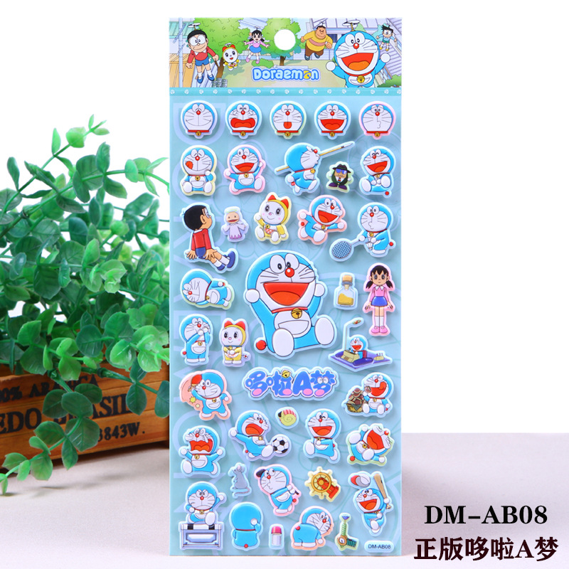 Sticker 3D Doraemon dễ thương size 9,5x22cm