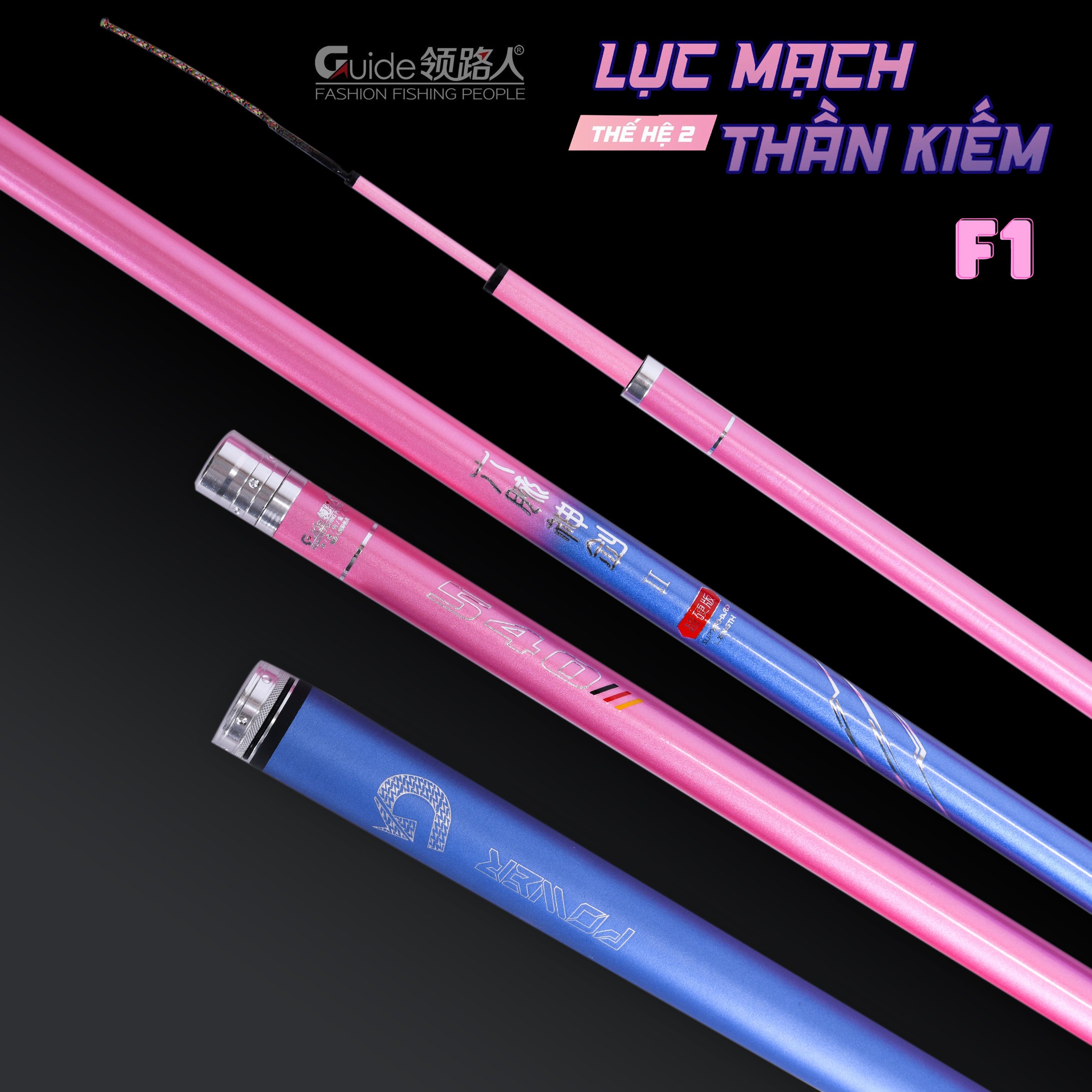 Cần Câu Lục Mạch Thần Kiếm 4.5H Chuyên Rô Diếc Tặng Ngọn Phụ - Tuấn Phi Fishing