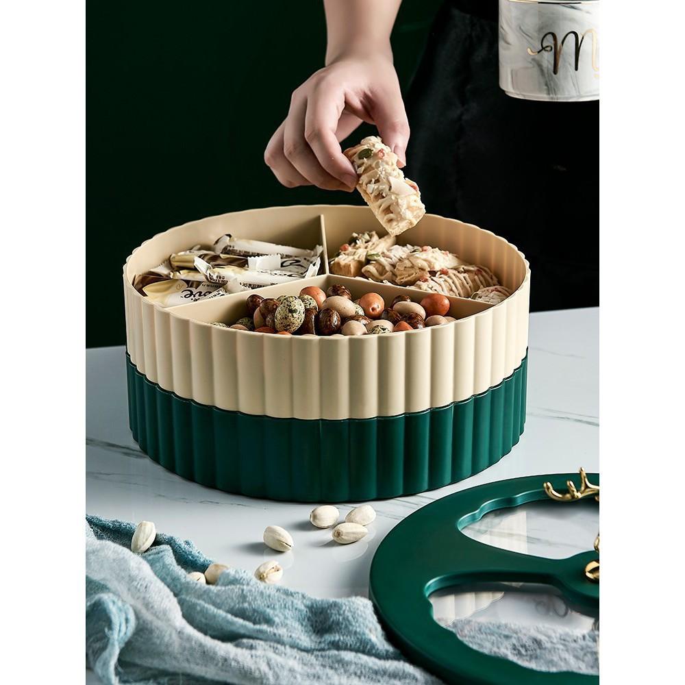 Hộp Đựng Mứt Khay Đựng Bánh Kẹo Tết 2 Tầng Cao Cấp, Đẹp Sang Chảnh - GD182