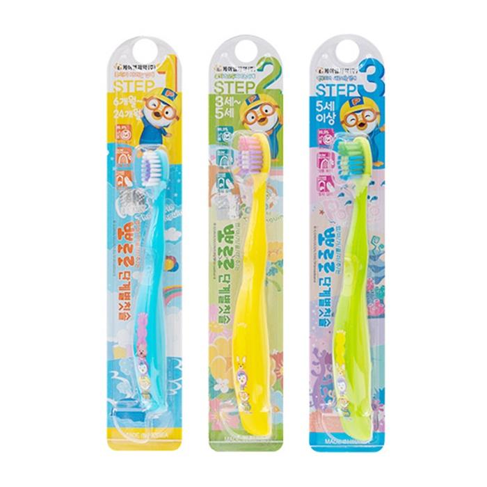 Bàn Chải Cho Trẻ Em Pororo 3-Step Kids Toothbrush Gomi Mall