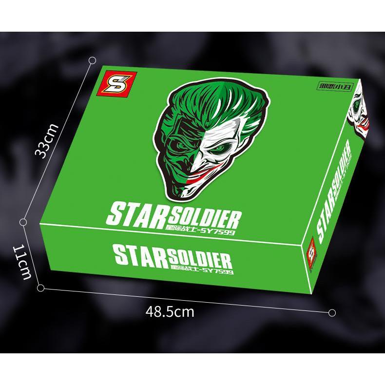 （CÓ SẴN）Đồ chơi lắp ráp mô hinh Star Soldier SY7599 MÔ HÌNH ĐẦU HỀ Joker