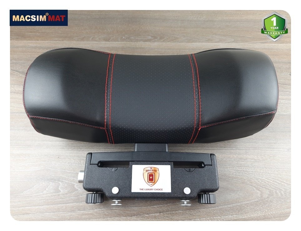 Gối tựa đầu ô tô cao cấp nhãn hiệu Macsim tích hợp giá treo điện thoại mã CHP03A màu đen