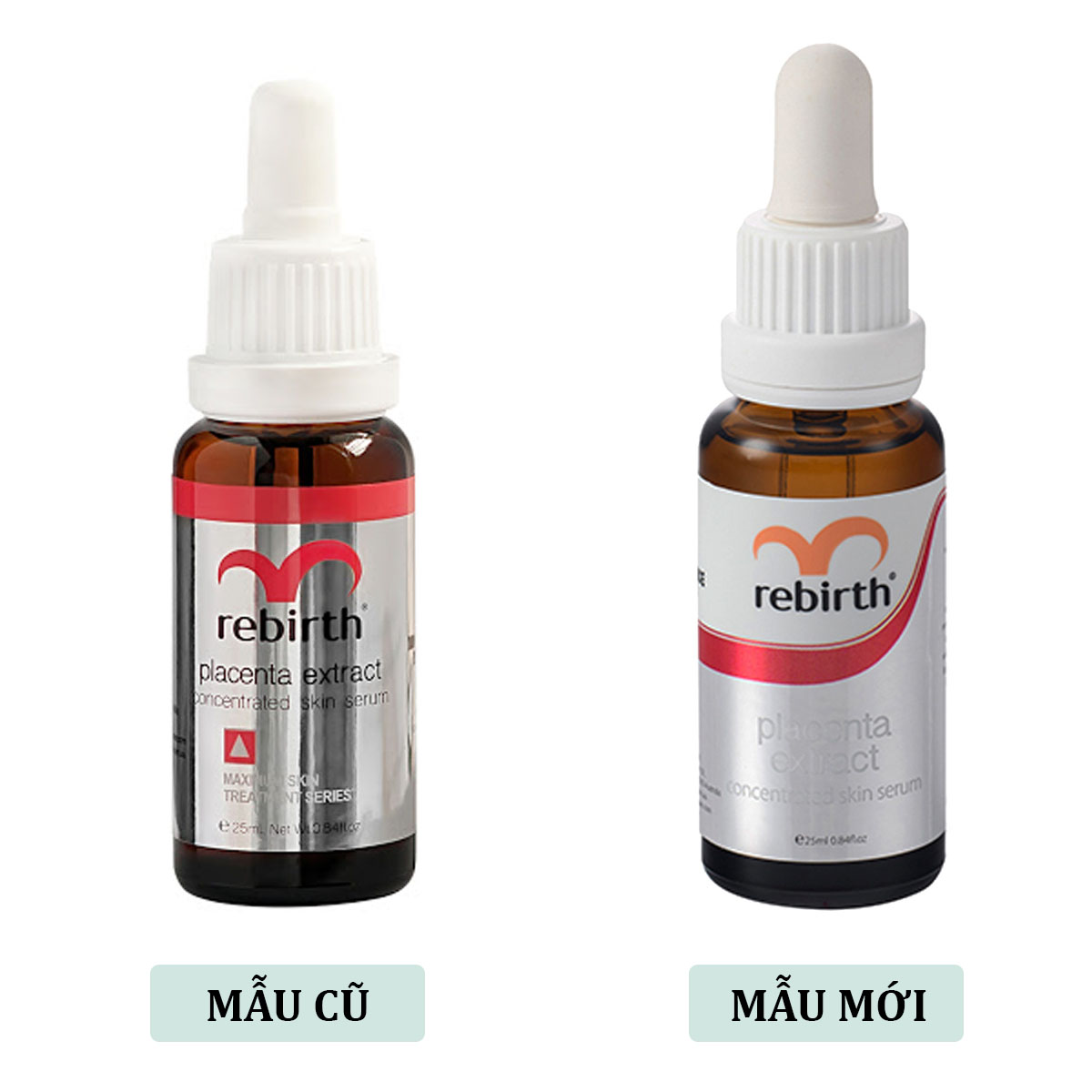 Serum hỗ trợ đặc trị nám từ nhau thai cừu đậm đặc 45% Rebirth chai 25ml