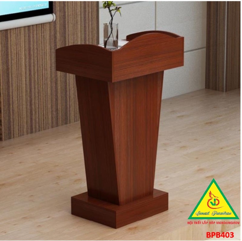 Bục phát biểu gỗ MDF, bục phát biểu BPB403 - NỘI THẤT LẮP RÁP VIENDONGADV
