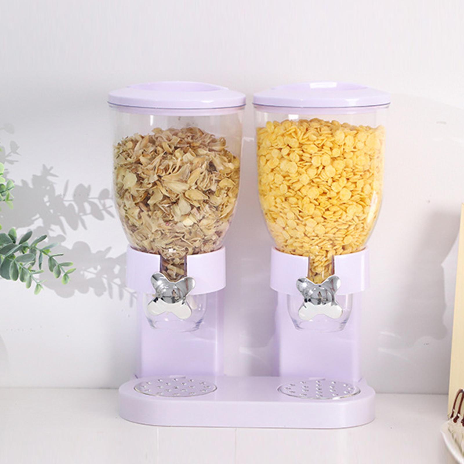 Cereal Dispenser Rice Bucket, Dry Food Dispenser, for Kitchen Breakfast Countertop Candy