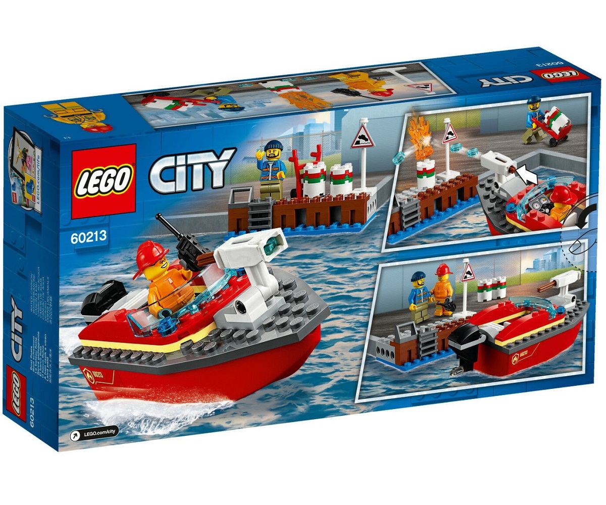 Bộ lắp ráp Cứu Hỏa Bến Tàu - LEGO City 60213 (97 Chi Tiết)