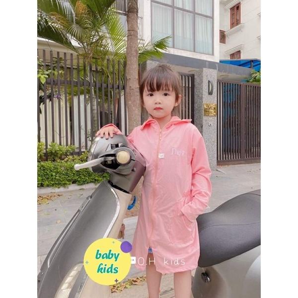 Áo chống nắng dáng dài cho bé 15-30kg