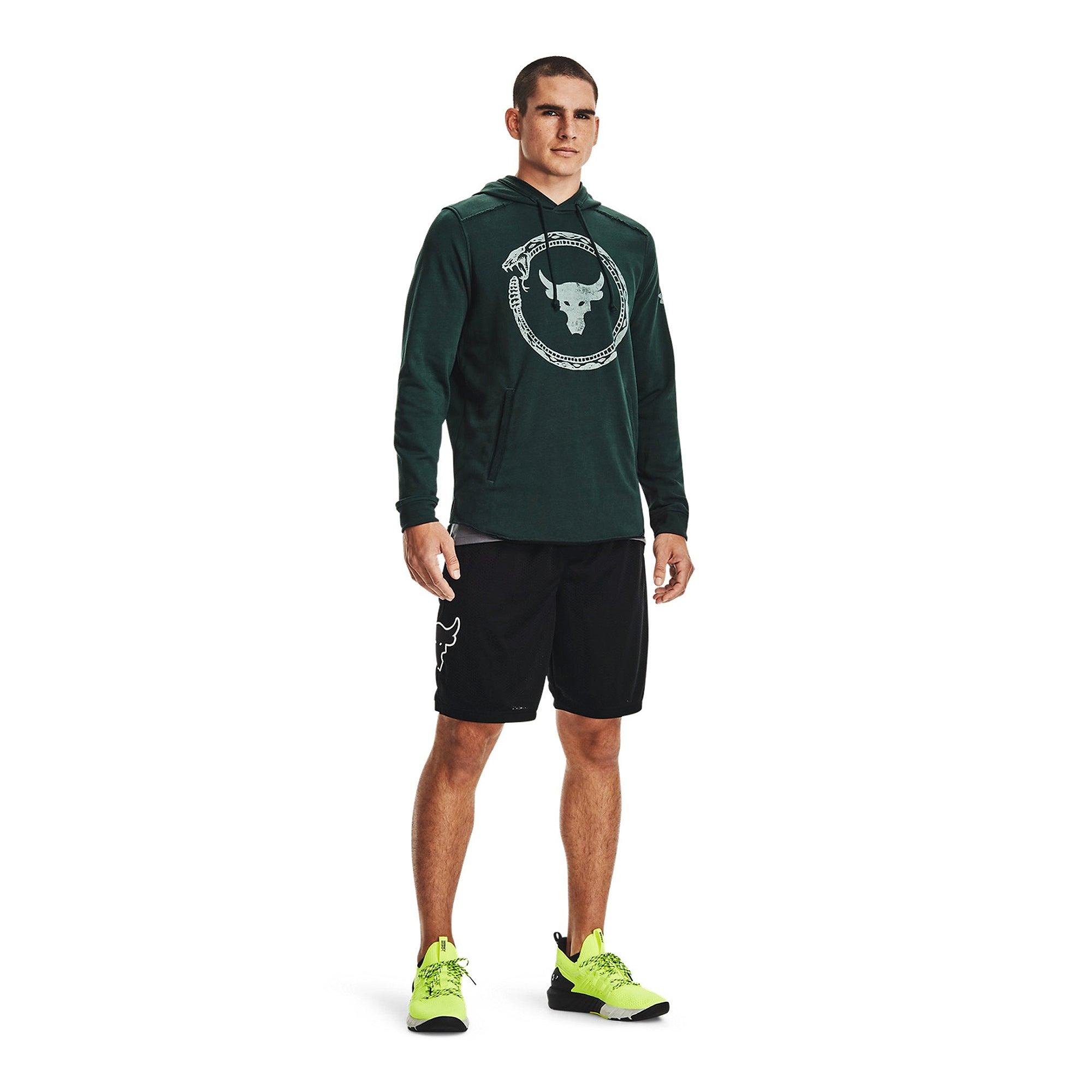 Áo khoác hoodie tay dài có nón thể thao nam Under Armour Project Rock Terry Snake - 1361747-384