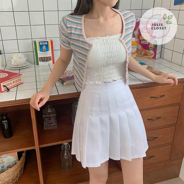 Chân váy xếp ly Tennis Skirt Chữ A Dáng Ngắn Thiết kế xếp ly đẹp rực rỡ