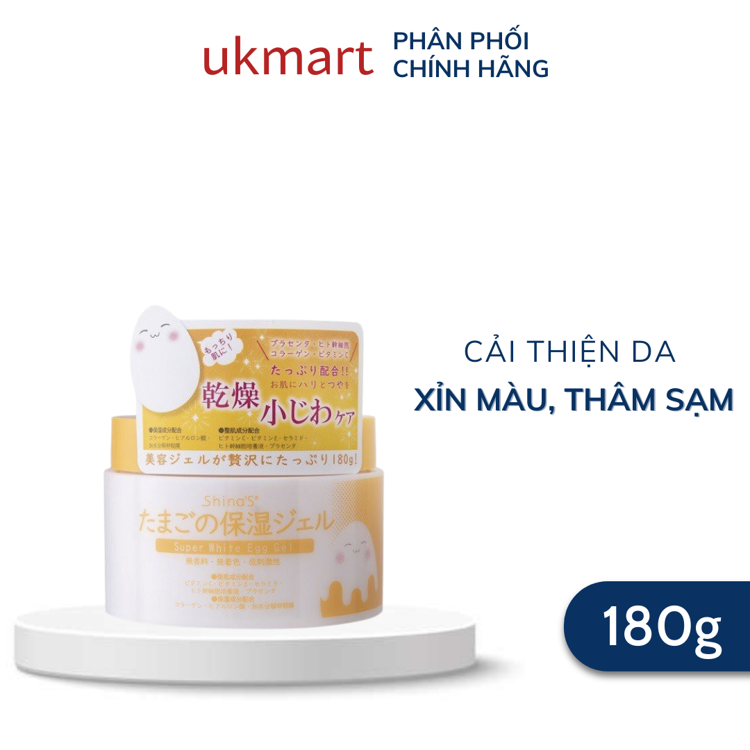 Gel Dưỡng Ẩm Ngăn Ngừa Nếp Nhăn Từ Màng Vỏ Trứng Cocoegg Wrinkle Moist Gel 180g