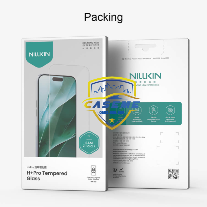 Kính Cường Lực NILLKIN H+ Pro Cho Màn Hình Ngoài Galaxy Z Fold7 – Chống Trầy, Chống Vân Tay, Độ Cứng 9H - Hàng Nhập Khẩu