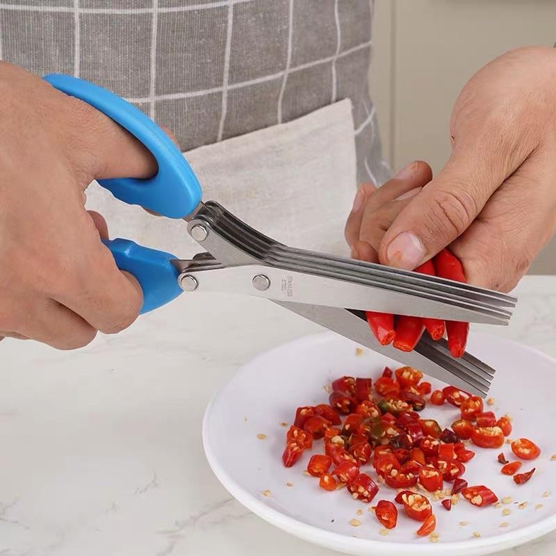 Kéo Cắt Hành Nhiều Lưỡi Đa Năng