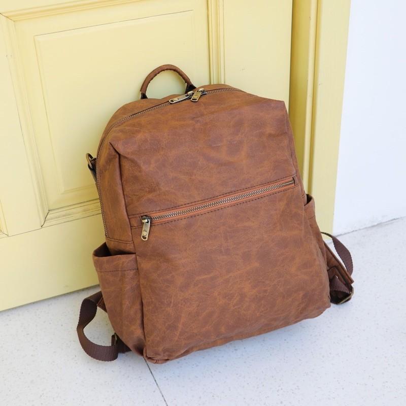 Balo da thời trang cao cấp phù hợp với học sinh, sinh viên, thiết kế unisex - BOM